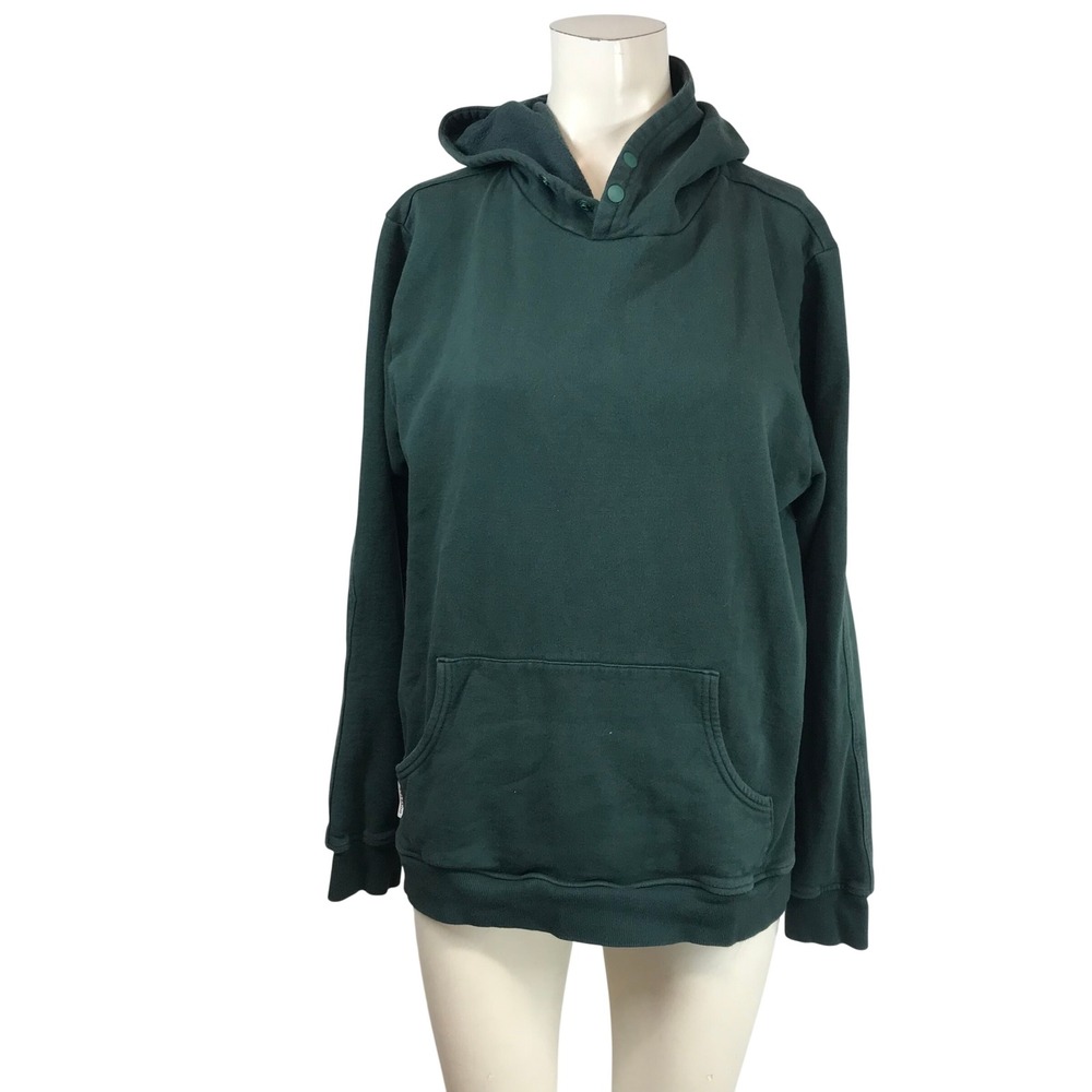 Dovetail Workwear Womens S Green Tough As The Work Snap Neck Hoodie Sweatshirt